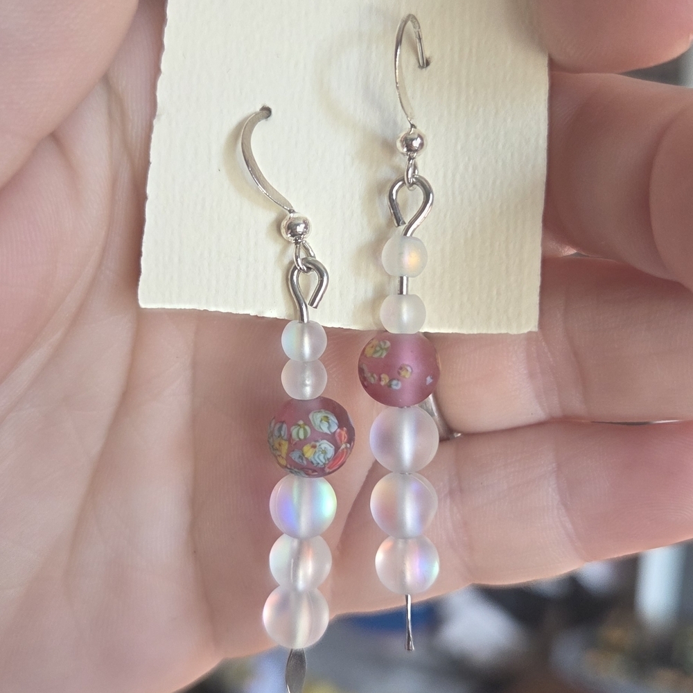 Elegant Beaded Earrings - Picture 3 of 3